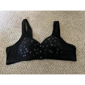New 36B Underwire Bra Bralette Snap Front Closure floral
